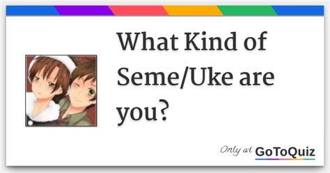 josou seme significado|Seme, Uke .